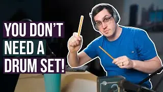 I tried recording a professional drum track with pencils- and the result is INSANE