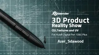 3D Product Visualization Reality Show ( CGi,Textures and UV ) For Huion Digital Pen 1060 Plus