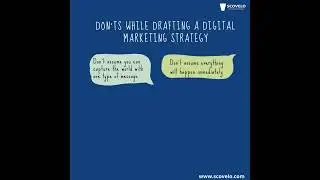 Don'ts While Drafting A Digital Marketing Strategy