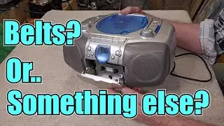 How to Repair a 1990s Teac Cassette Tape Boombox with No Drive! Broken Belts or Something Else?