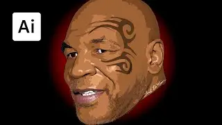 Mike Tyson Vector Art Pt. 3 | Shading | Drawing with a Mouse in Illustrator