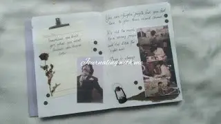 journaling with me + rain 🌧 || kpop journaling || ᗷTS⟭⟬