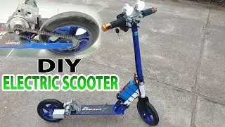 DIY Electric Scooter Build – Using Motorcycle Starter Motor & 775 DC Motor