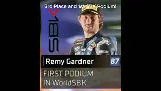 Remy Gardner 1st SBK Podium! 3rd Place