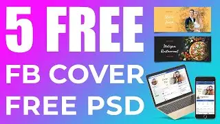 How to make facebook cover photo design - photoshop tutorial  |  Free PSD