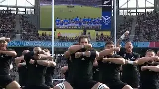 Ka mate / Haka All Blacks vs Namibia at Rugby World Cup in Japan 2019/10/06