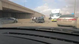 Shocking Car Accident in Riyadh, Saudi Arabia | Mustang and Hyundai Accent Involved