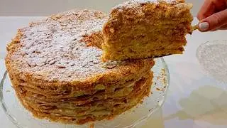 Napoleon cake from childhood! Quick and delicious!