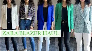 ZARA BLAZER TRY ON HAUL | SPRING 2022| 7 DIFFERENT OUTFITS | TRENDY&CASUAL OUTFITS | BY SIHAM SOLEIL