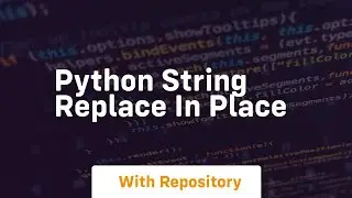 python string replace in place