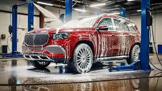 Mercedes-Benz Maybach GLS Royal Foam Wash 🚿 | Ultra Luxury Car Wash ASMR | ASMR Car Restoration
