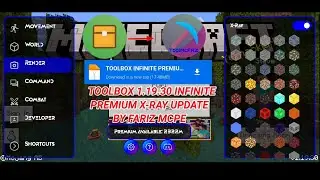 TOOLBOX FOR MCPE 1.19.30 INFINITE TIME X-RAY UPDATE BY FARIZ MCPE