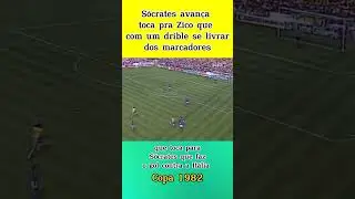 Gol de Sócrates contra a Itália na copa 1982