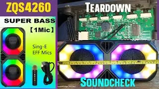 ZQS4260 Portable Karaoke Speaker Review: Soundcheck & Teardown
