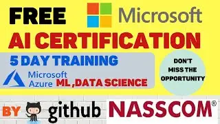 Microsoft Free AI Certification | Free Classroom Training By Microsoft on AI