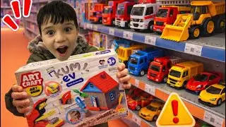 🔴 Shopping at the Toy Car Store | Fire truck, tractor, truck, excavator, police car, ambulance video