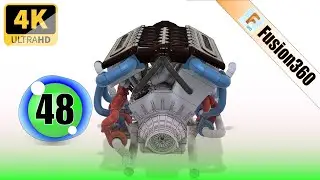 Fusion 360 Modeling V12 Engine EP 48 😍 4K