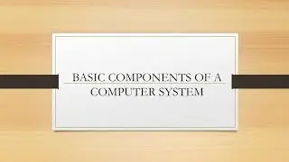 Lecture 1.1 # PPS Introduction to components of a computer system