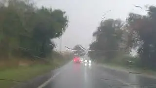 Bad driving floods 2024 A5 Bedfordshire