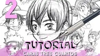 COMO DIBUJAR CARAS ANIME /MANGA EN TRES CUARTOS PASO A PASO (HOMBRE) | Why So Gurin