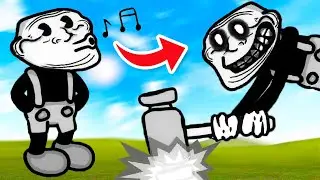Stranded on an Island with CARTOON TROLL?! (Garry's Mod)
