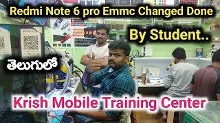 Redmi Note 6 pro Emmc Changed Done by Student | live Repair | Krish Mobiles Training Center |