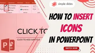 PowerPoint Tutorial: How to Insert Icons in Your Presentations #simpleslides #powerpointtutorials
