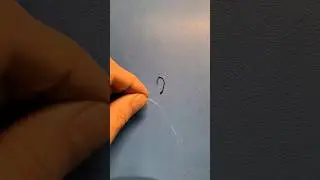 Как Привязать Крючок # 14 Зажатой Петлёй леской 0.15 #рыбалка #популярныеузлы