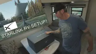 STARLINK unboxing and quick set up for an RV!