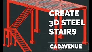 How to Create Steel Stair in CAD | Fast drawing technique
