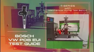 BOSCH Eui: Multifunctional Tester + Fuel Measuring Box Connected to the Mechanical Pump Test Bench.