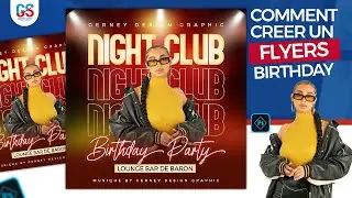 Comment créer une affiche anniversaire night club sur adobe Photoshop
