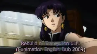 Evangelion 1.11 DUB Comparison - Misato Driving (Amazon Vs. Funimation)