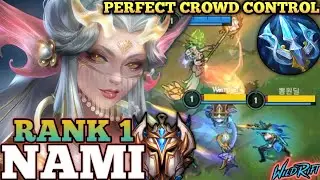 NAMI PERFECT SKILL CONTROL! POWERFUL SUPPORT BUILD - TOP 1 GLOBAL NAMI BY Fleur de Peau - WILD RIFT