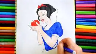 Белоснежка принцесса Диснея раскраска Snow White Princess Disney Coloring видео для детей Belarus
