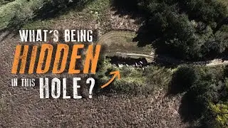What's in this hidden pit? Our drones found out! 😲