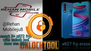 Infinix smart 3 + plus x627 frp bypass with unlock tool 🔥