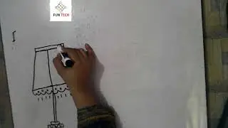 Draw  Table lamp with the latter I step by step for beginner