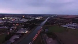 Abendpanorama am Haldensleber Südhafen