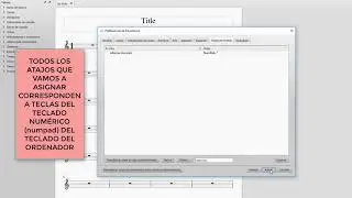 Configuración de atajos de teclado en Musescore