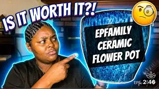 EPFamily Ceramic Planter Review| Floridabraider #plants #ceramic #flowerpot