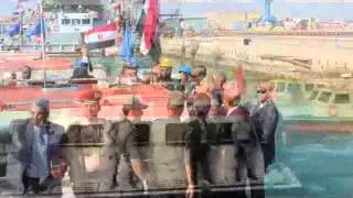 Movie زيارة الفريق مميش ومدير امن السويس