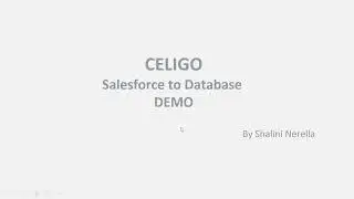 Salesforce to Database Integration with Celigo | Celigo iPaaS | Cloud Integration Platform
