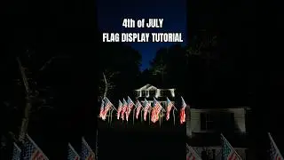 4th of July Flag Display TUTORIAL! #america #USA #4thofjuly #independenceday #foryou #diy #flag #fyp