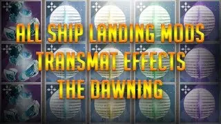 Destiny 2 - The Dawning - All 5 New Transmat Effects/Ship Mods Showcase
