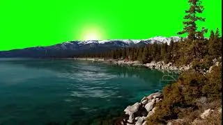 River Nature Green Screen Effect Royalty free