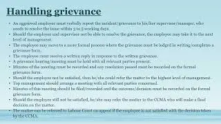 TOPIC 11Conflict and grievance procedures