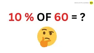 What is 10% of 60 ? || QnA Explained