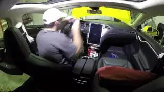 Tesla Model S - Touch Screen (MCU / CID) Removal and Replacement (4K Time Lapse)