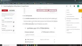 Examining BigQuery Billing Data in Google Sheets | Qwiklabs [GSP623]